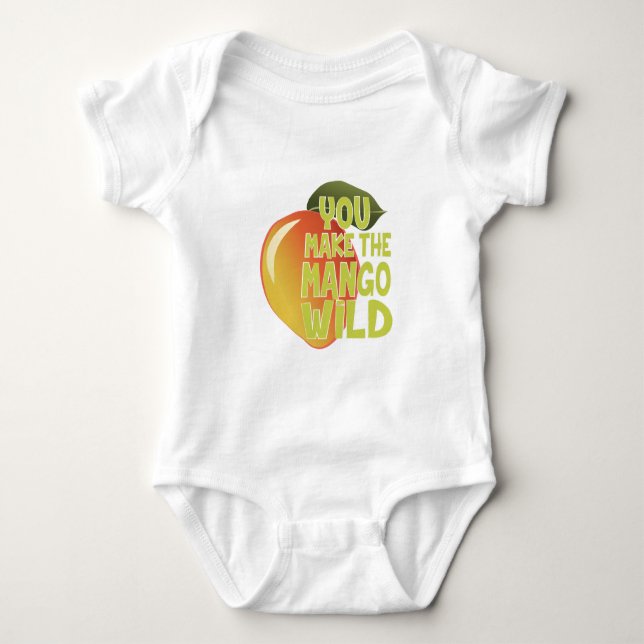 Mango Wild Baby Bodysuit (Front)