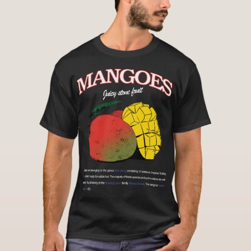 Mangoes Tropical Fruit Summer Vibes Hawaii T_Shirt