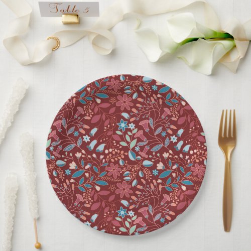 Mangola Maroon Paper Plate