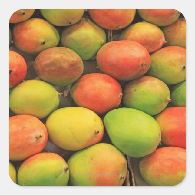 Mangos, Spain, Catalonia, Barcelona, La Boqueria Square Sticker (Front)