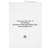 "Mangrove Egret No. 4" Cards (Back)