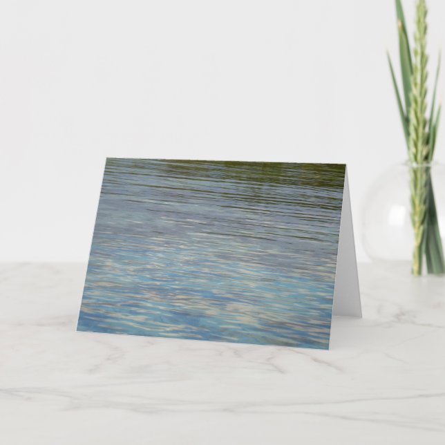 Mangrove Lagoon Water Caribbean Blue Card (Front)