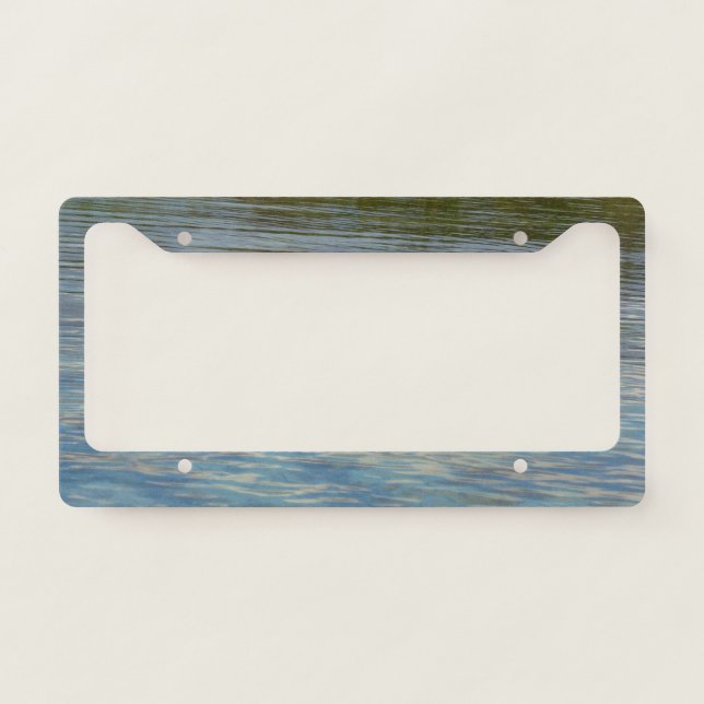 Mangrove Lagoon Water Caribbean Blue License Plate Frame (Front)