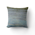 Mangrove Lagoon Water Caribbean Blue Throw Pillow