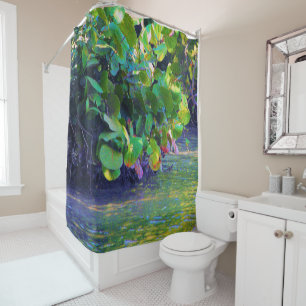 Mangrove Lagoon with Sea Grapes Shower Curtain