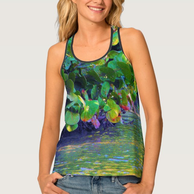 Mangrove Lagoon with Sea Grapes Tank Top (Front)