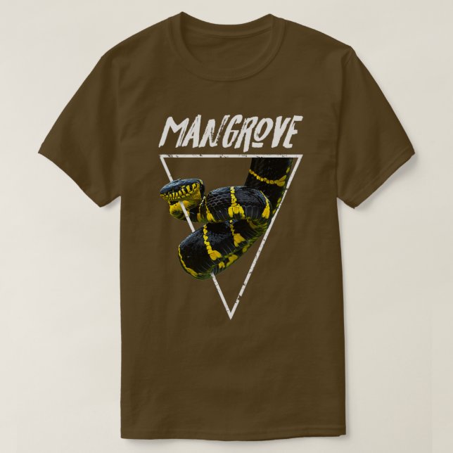 Mangrove Snake Venomous Snake Keeper  T-Shirt (Design Front)