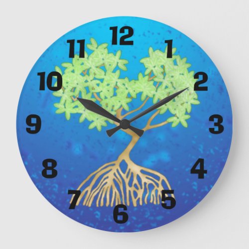Mangrove Tree Large Clock