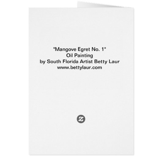 MangroveNo1Egret (Back)