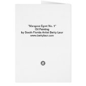 MangroveNo1Egret Cards (Back)