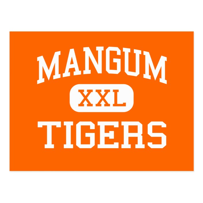 Mangum Tigers High School Mangum Oklahoma Postcard