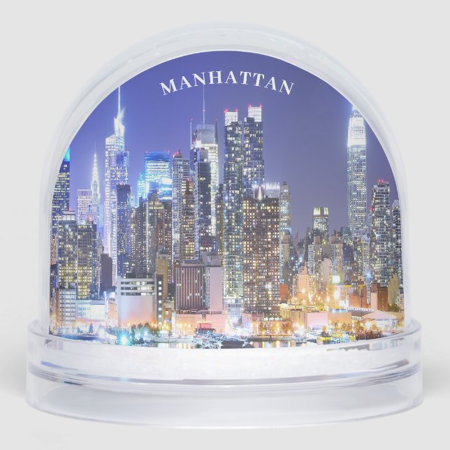 Manhattan America Snow Globe (Front)