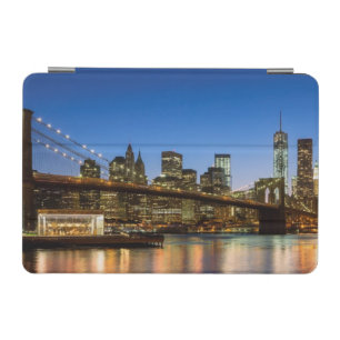 Manhattan and Brooklyn Bridge at dusk iPad Mini Cover