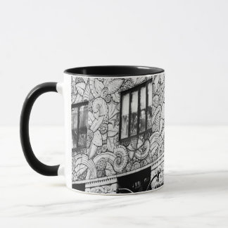 Manhattan Art Deco leafy frieze combo mug
