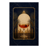 Manhattan Art Deco Poster | Printable Gatsby Speak