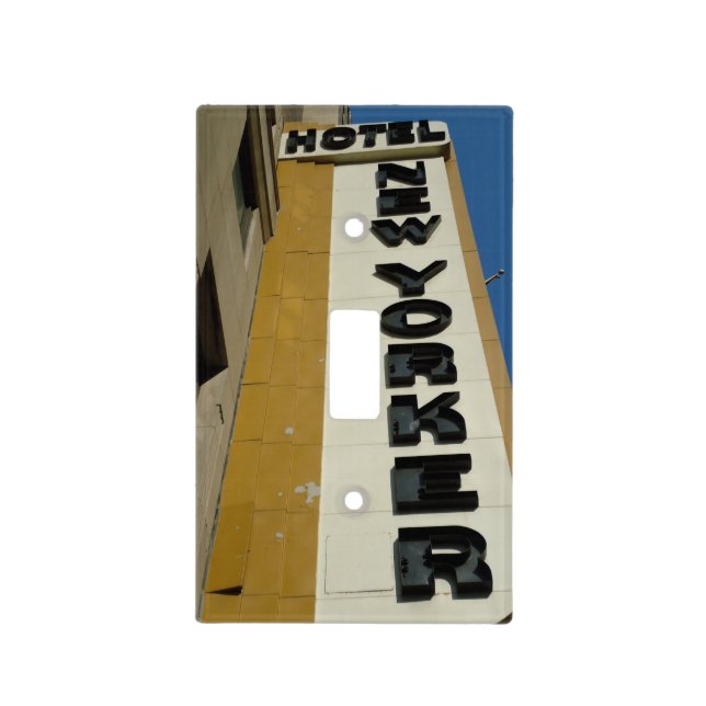 Manhattan Art Deco Sign Light Switch Cover (Front)