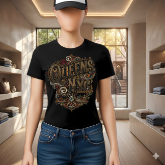 Manhattan Art Deco Skyline Emblem T-Shirt