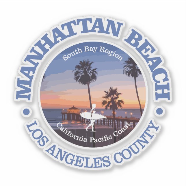 Manhattan Beach (C) Sticker (Front)
