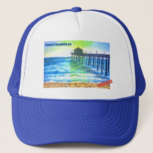 Manhattan Beach CA Trucker Hat