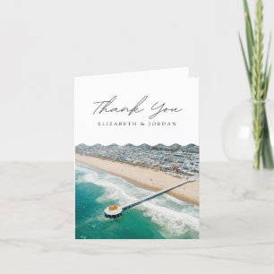 Manhattan Beach California Blank Thank You Card