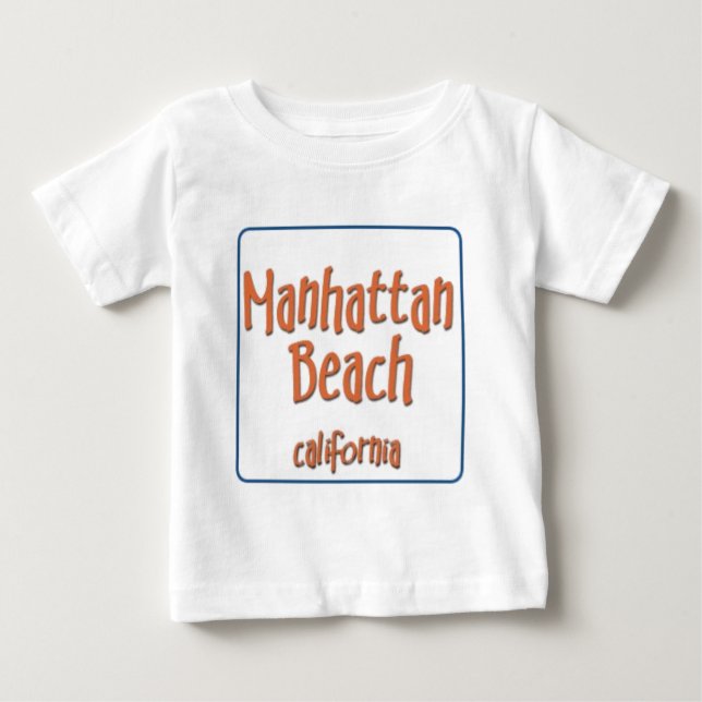 Manhattan Beach California BlueBox Baby T-Shirt (Front)