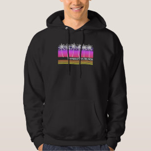 Manhattan Beach California Retro Style Vintage Sun Hoodie