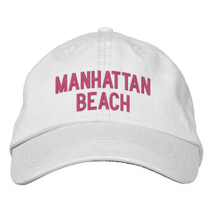 MANHATTAN BEACH EMBROIDERED BASEBALL CAP