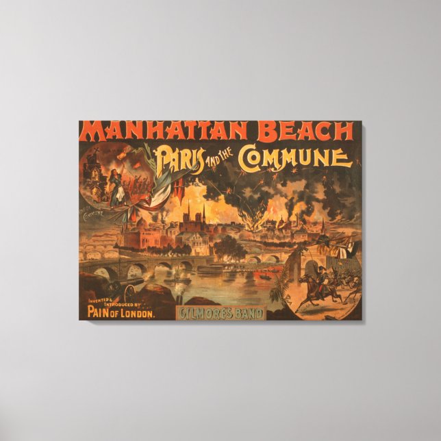 Manhattan Beach - Paris and the Commune Play Canvas Print (Front)