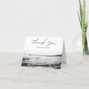 Manhattan Beach Pier Blank Thank You Card