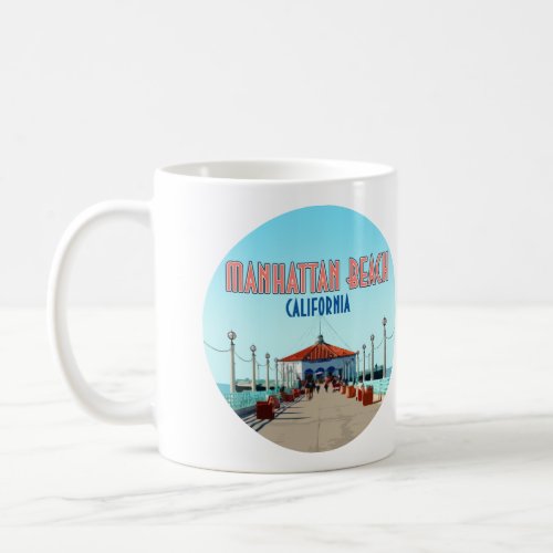 Manhattan Beach Pier Los Angeles California Coffee Mug