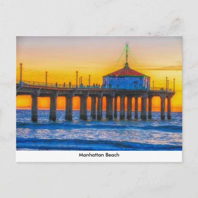 Manhattan Beach Pier Post Card (Front)