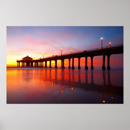 Manhattan Beach Pier Poster