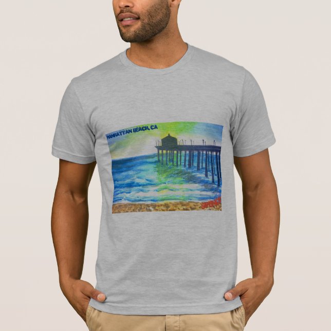 Manhattan Beach Pier Pressure T-Shirt (Front)