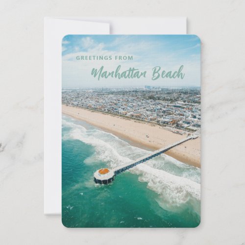 Manhattan Beach Postcard Personalized Greeting