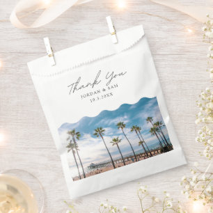 Manhattan Beach Wedding Favor Thank You Photo Bag
