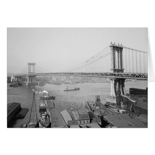 Manhattan Bridge, 1909 Cards (Front Horizontal)
