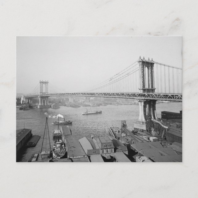 Manhattan Bridge, 1909 Postcard (Front)