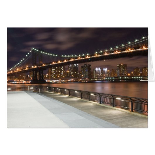 Manhattan Bridge and NYC Skyline Cards (Front Horizontal)