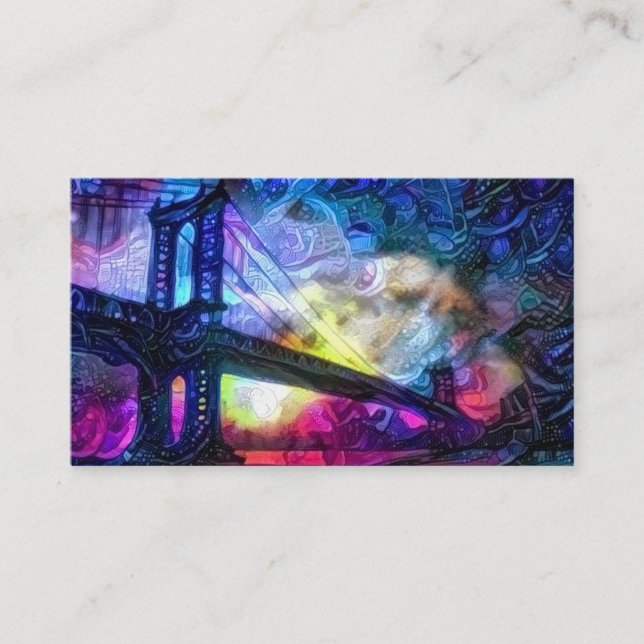 Manhattan bridge business card (Front)