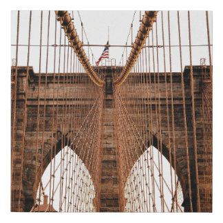 MANHATTAN BRIDGE NEW YORK FAUX CANVAS PRINT