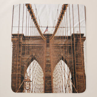MANHATTAN BRIDGE NEW YORK SHERPA BLANKET