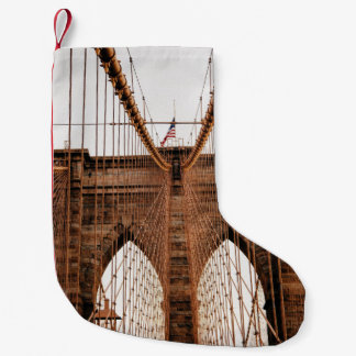 MANHATTAN BRIDGE NEW YORK SMALL CHRISTMAS STOCKING
