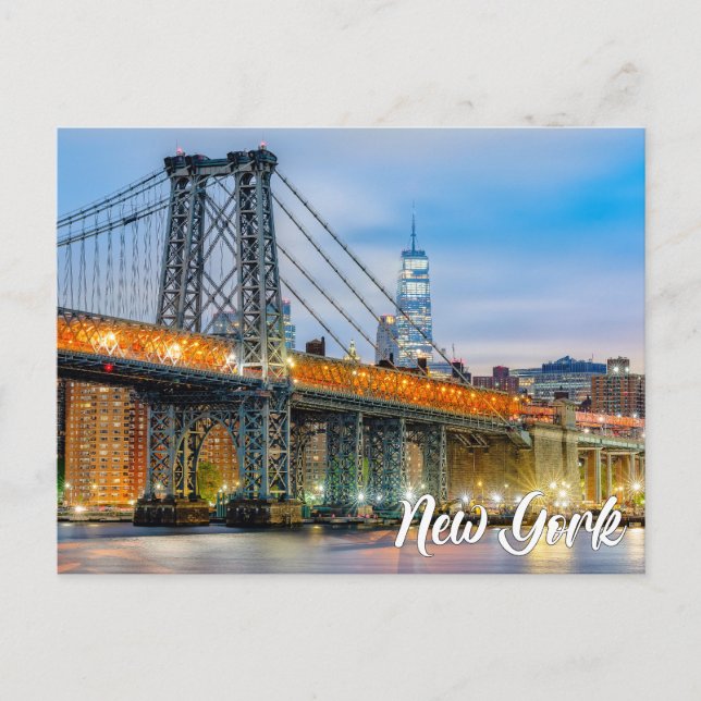 Manhattan Bridge, New York, USA Postcard (Front)
