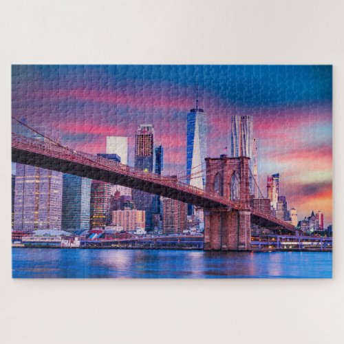 Manhattan Brooklyn Bridge New York Jigsaw Puzzle