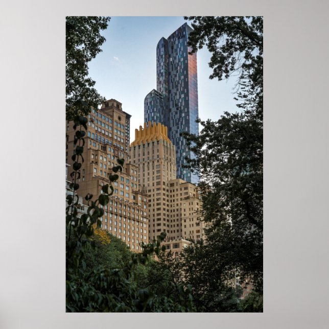Manhattan Buildings View Poster (Front)