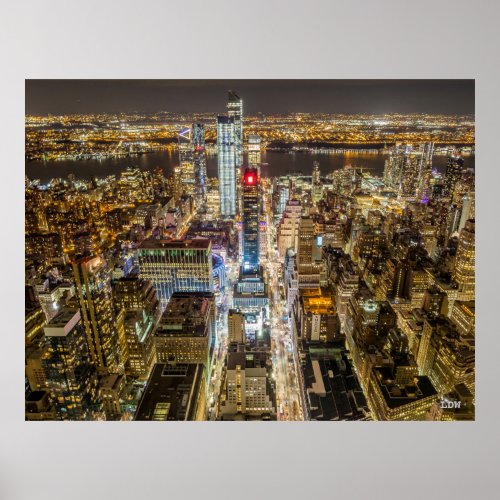 Manhattan by Night Poster