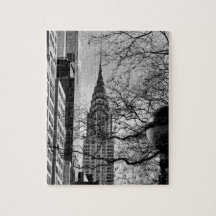 Manhattan Chrysler Building in Winter puzzle
