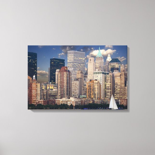 Manhattan Cityscape Canvas Print (Front)