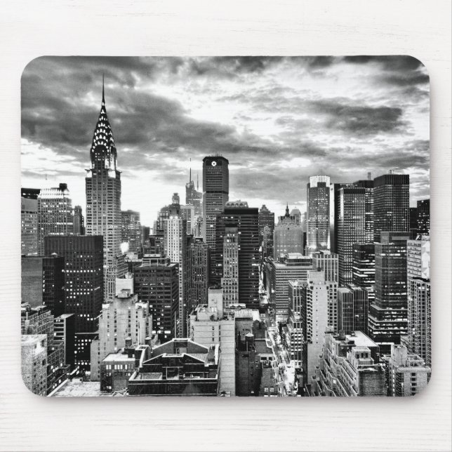Manhattan cityscape mouse pad (Front)