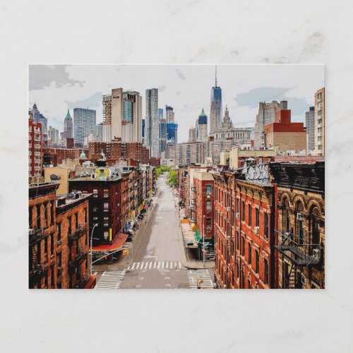 Manhattan Cityscape New York City Postcard